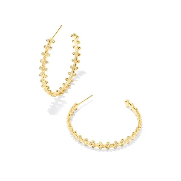 Kendra Scott Jada Gold Hoop Earrings Lee Ann's Fine Jewelry Russellville, AR