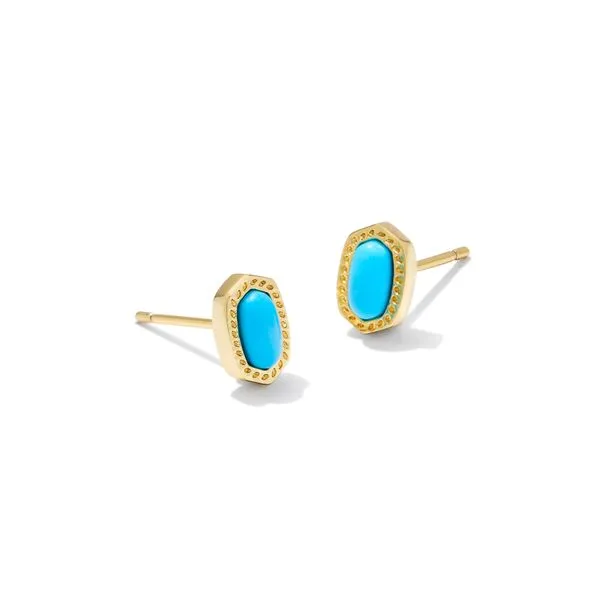 Kendra Scott Mini Ellie Gold Stud Earrings Lee Ann's Fine Jewelry Russellville, AR