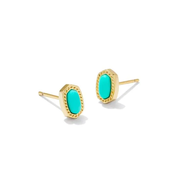 Kendra Scott Mini Ellie Gold Stud Earrings Lee Ann's Fine Jewelry Russellville, AR