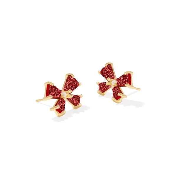 Kendra Scott Blair Bow Gold Earring Lee Ann's Fine Jewelry Russellville, AR