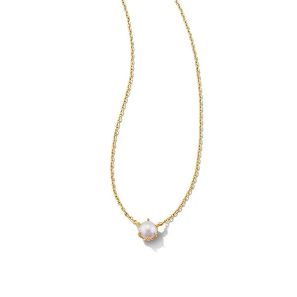 Kendra Scott White Pearl Pendant Necklace Lee Ann's Fine Jewelry Russellville, AR