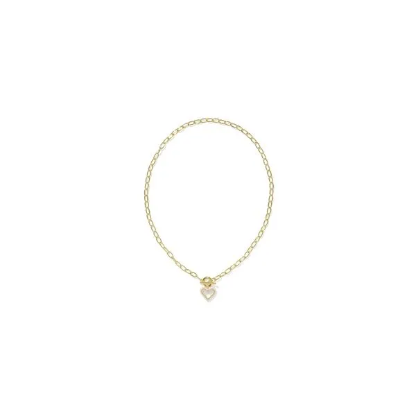 Kendra Scott Ari Heart Pink Enamel Frame Gold Plated Huggie Earrings Lee Ann's Fine Jewelry Russellville, AR