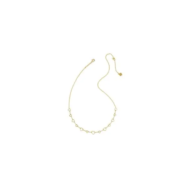 Kendra Scott Gold Plated Heart Necklace Lee Ann's Fine Jewelry Russellville, AR