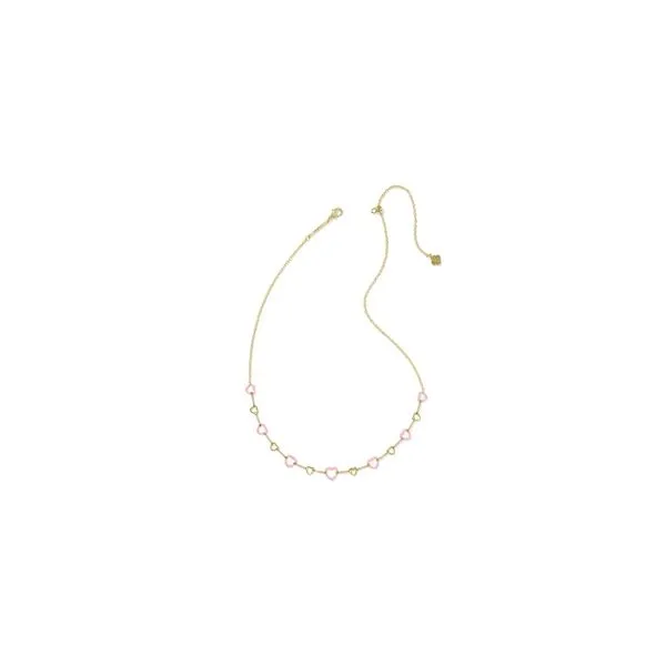 Kendra Scott Gold Plated Heart Strand Necklace Lee Ann's Fine Jewelry Russellville, AR