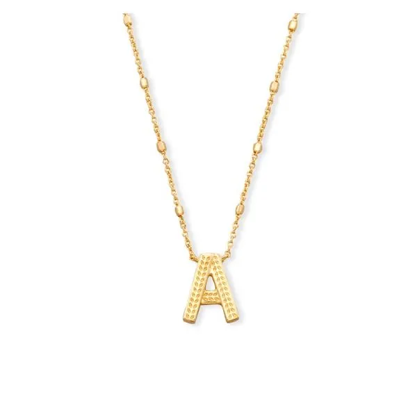 Gold Plated Letter A Necklace Lee Ann's Fine Jewelry Russellville, AR