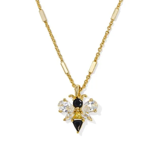 Gold Plated Bee Pendant Necklace