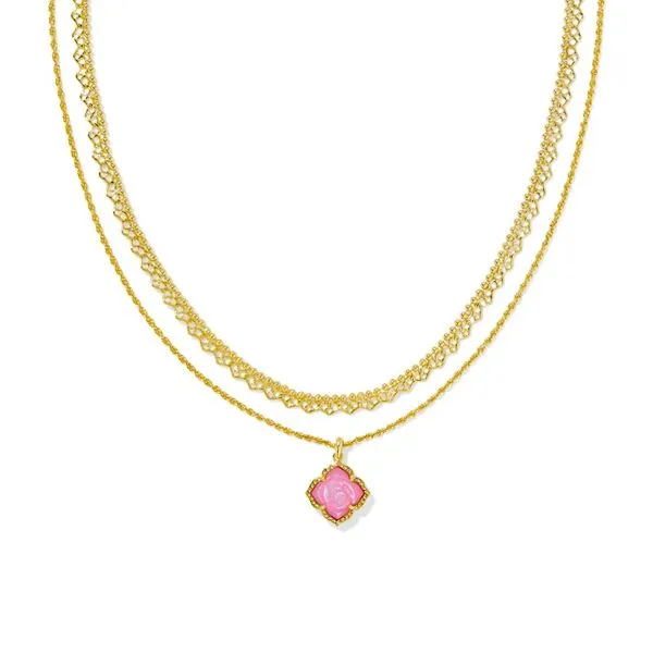 Gold Plated Mallory Multi Strand Necklace