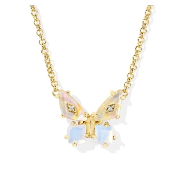 Gold Plated Kendra Scott Butterfly Necklace