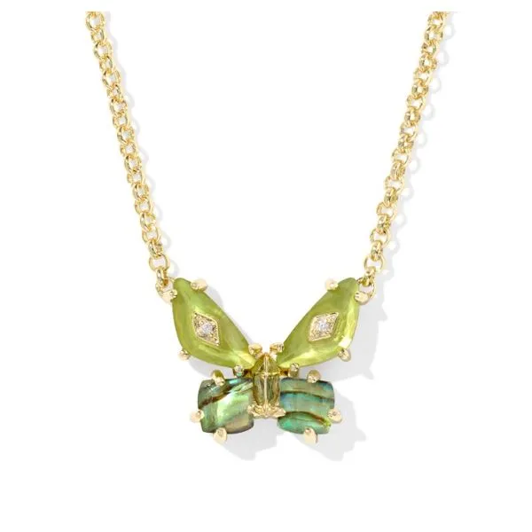 Gold Plated Kendra Scott Butterfly Necklace