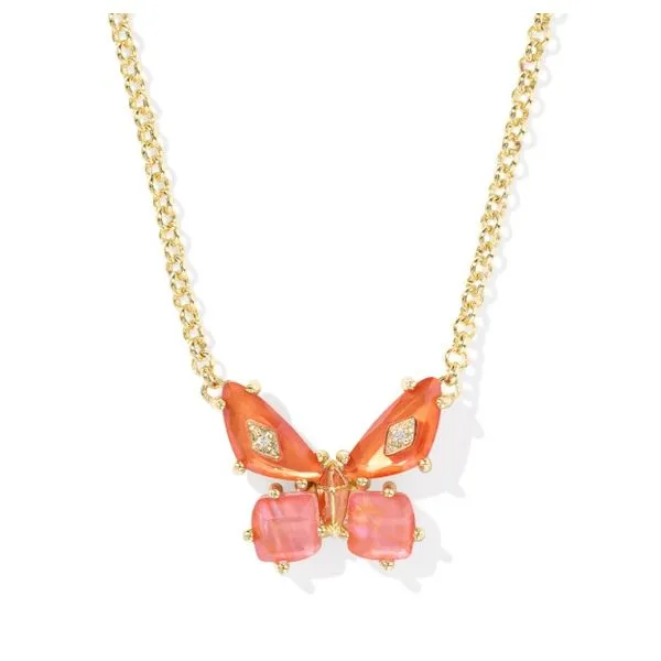 Gold Plated Kendra Scott Butterfly Necklace