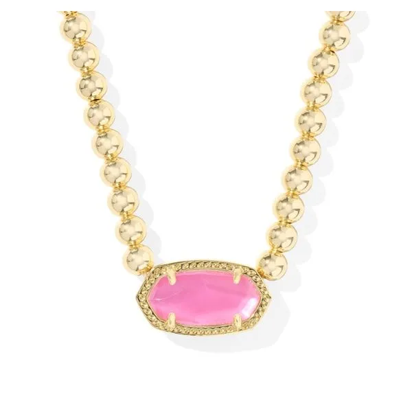 Gold Plated Elisa Beaded Necklace