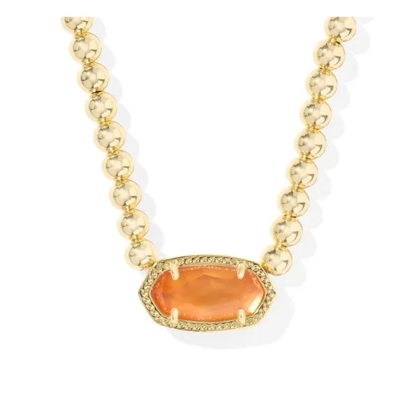 Gold Plated Elisa Beaded Necklace