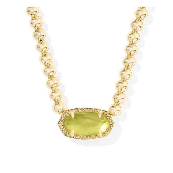 Gold Plated Elisa Beaded Necklace