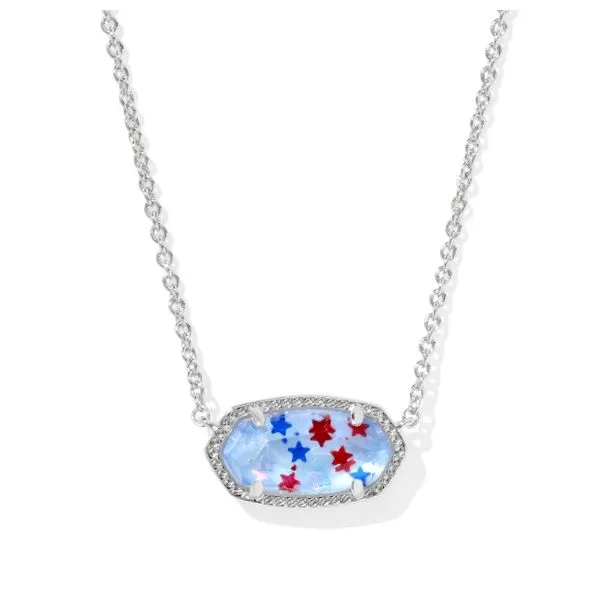 Rhodium Plated Elisa Necklace