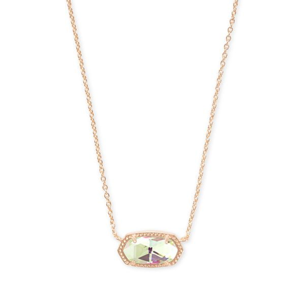 Kendra Scott Elisa Rose Gold Pendant Necklace Lee Ann's Fine Jewelry Russellville, AR