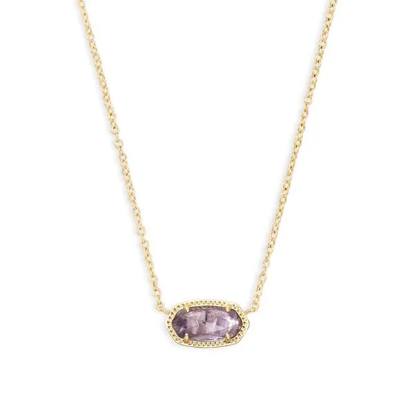 Kendra Scott Purple Amethyst Pendant Necklace Lee Ann's Fine Jewelry Russellville, AR