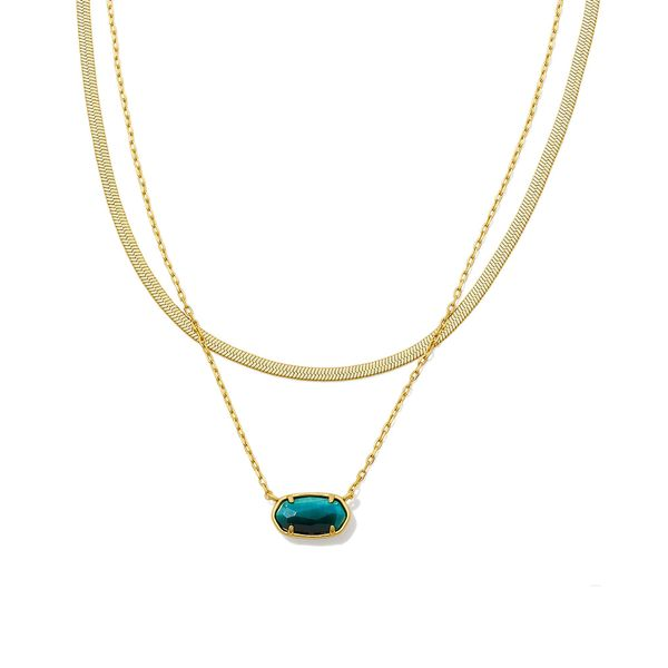 Kendra Scott Teal Tigers Eye Multi Strand Necklace Lee Ann's Fine Jewelry Russellville, AR