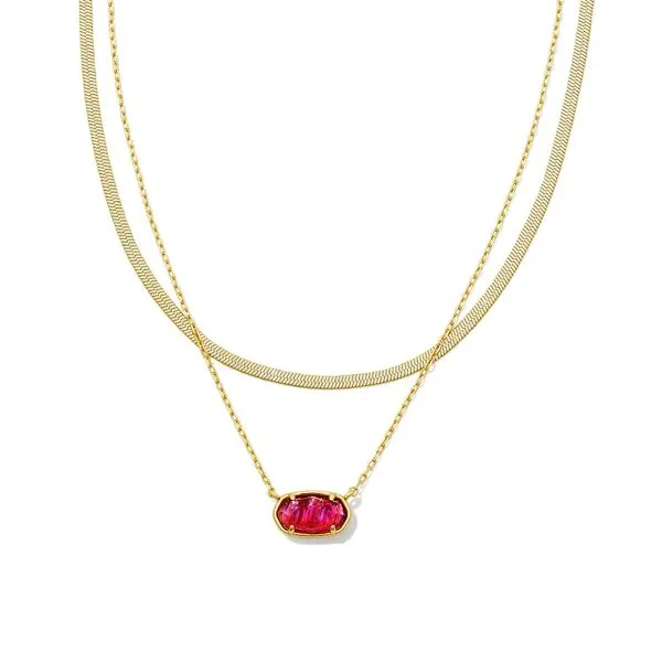 Kendra Scott Herringbone Multi Strand Necklace Lee Ann's Fine Jewelry Russellville, AR