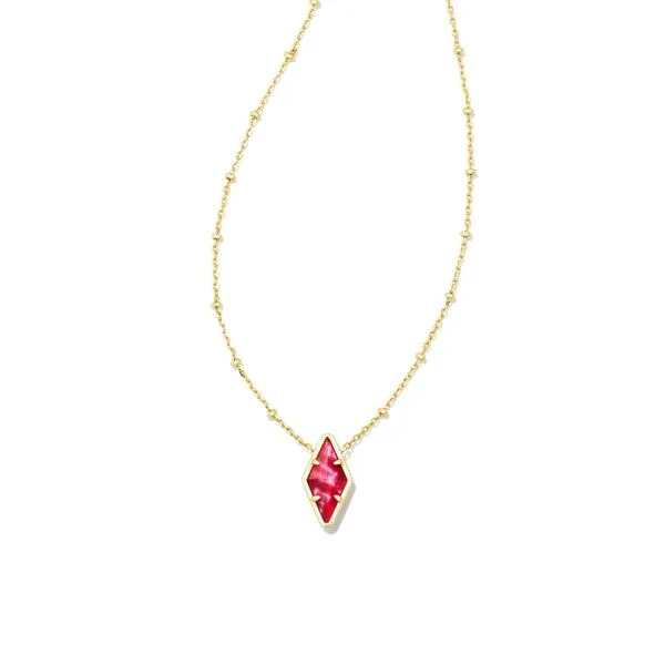 Kendra Scott Kinsley Gold Short Pendant Necklace Lee Ann's Fine Jewelry Russellville, AR