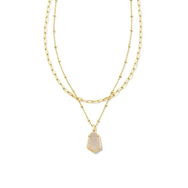Kendra Scott Alexandria Gold Multi Strand Necklace Lee Ann's Fine Jewelry Russellville, AR