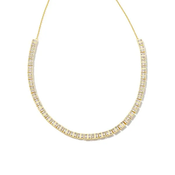 Kendra Scott Gracie Gold Tennis Necklace Lee Ann's Fine Jewelry Russellville, AR