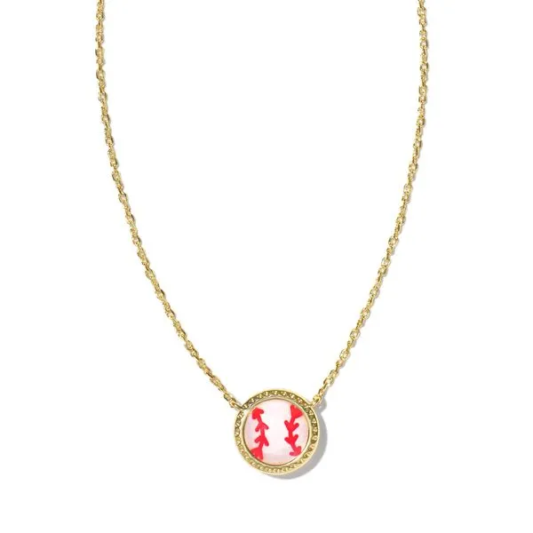 Kendra Scott Ivory Mother Of Pearl Gold Pendant Necklace Lee Ann's Fine Jewelry Russellville, AR