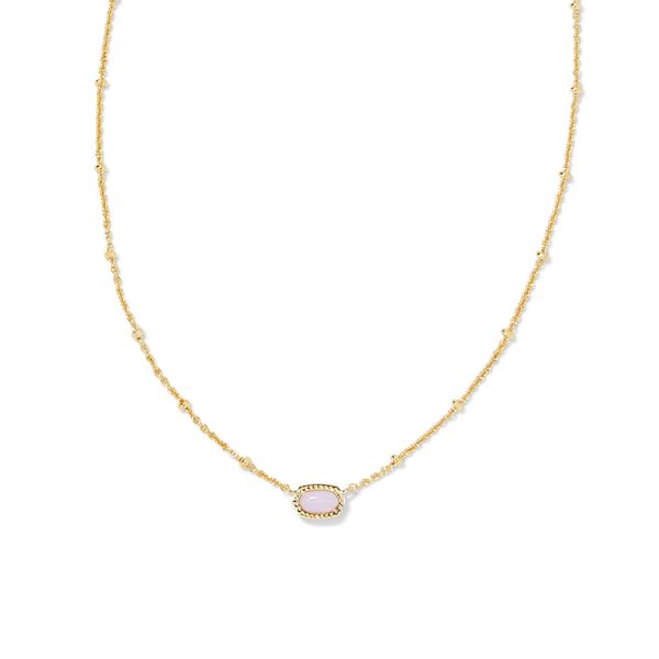 Kendra Scott Pink Opalite Crystal Pendant Necklace Lee Ann's Fine Jewelry Russellville, AR