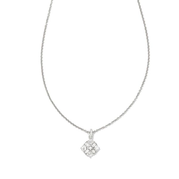 Kendra Scott White Crystal Pendant Necklace Lee Ann's Fine Jewelry Russellville, AR