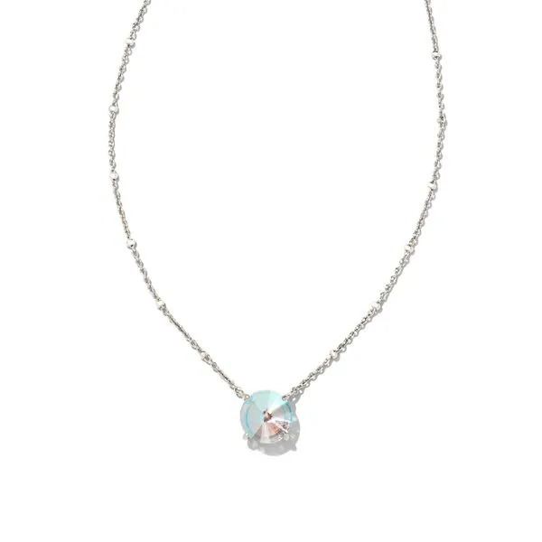 Kendra Scott Jolie Rhodium Short Pendant Necklace Lee Ann's Fine Jewelry Russellville, AR
