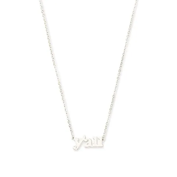 Kendra Scott Y'all Sterling Silver Necklace Lee Ann's Fine Jewelry Russellville, AR