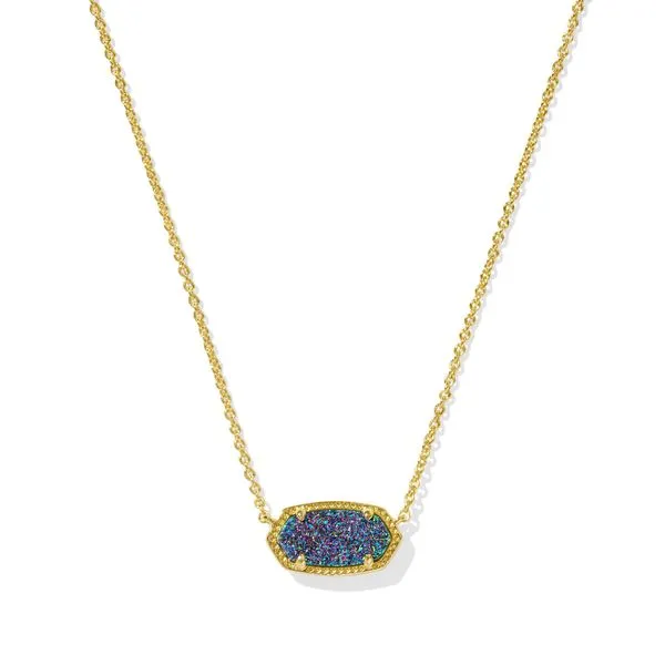 Kendra Scott Multi Drusy Pendant Necklace Lee Ann's Fine Jewelry Russellville, AR
