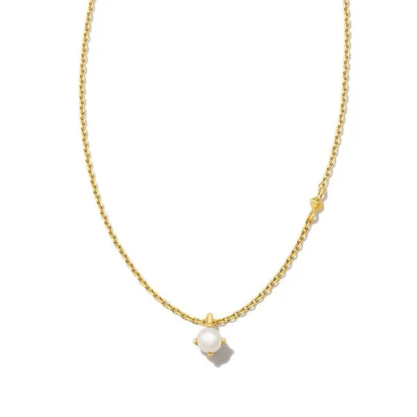 18K Gold Vermeil White Pearl Necklace Lee Ann's Fine Jewelry Russellville, AR