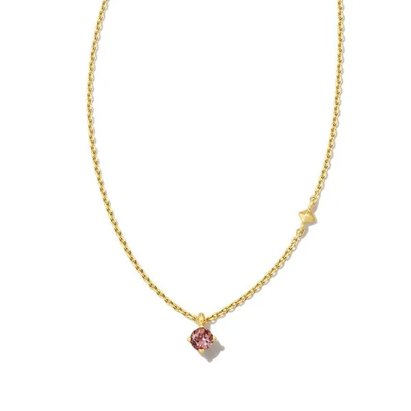 Kendra Scott Pink Tourmaline Necklace Lee Ann's Fine Jewelry Russellville, AR