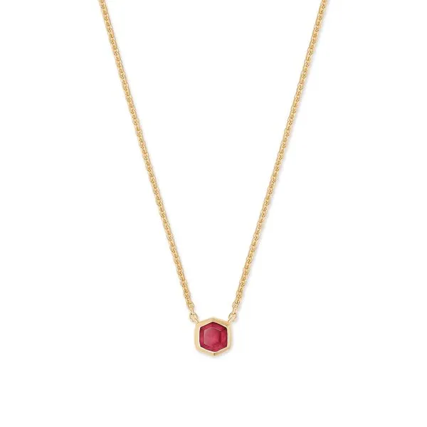 Kendra Scott Red Garnet Necklace Lee Ann's Fine Jewelry Russellville, AR
