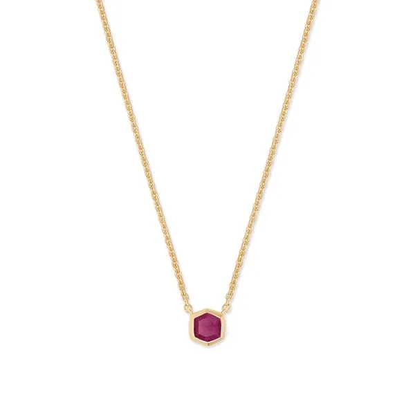Kendra Scott Pink Ruby Necklace Lee Ann's Fine Jewelry Russellville, AR