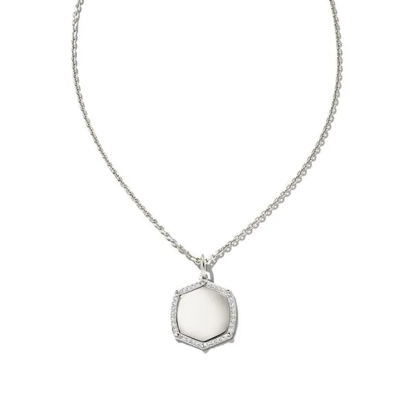 Kendra Scott Davis Luxe Charm Sterling Silver Necklace Lee Ann's Fine Jewelry Russellville, AR