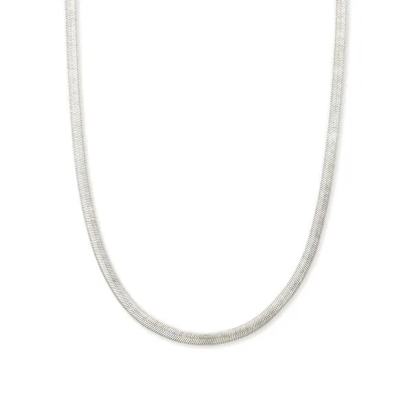 Kendra Scott Retired Necklace Kassie Rhodium Chain Lee Ann's Fine Jewelry Russellville, AR