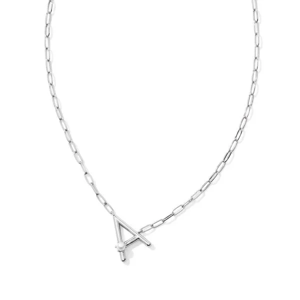 Kendra Scott Retired White Pearl Rhodium Necklace Lee Ann's Fine Jewelry Russellville, AR