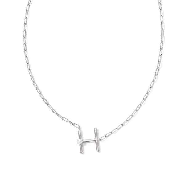 Kendra Scott Retired White Pearl Rhodium Necklace Lee Ann's Fine Jewelry Russellville, AR