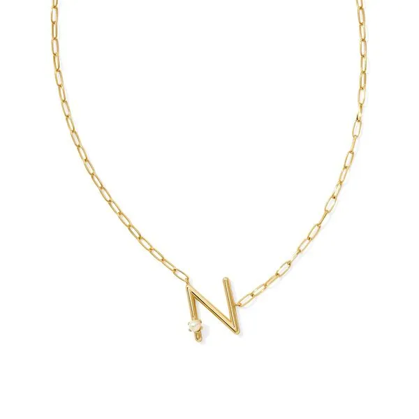 Kendra Scott Retired White Pearl Gold Necklace Lee Ann's Fine Jewelry Russellville, AR