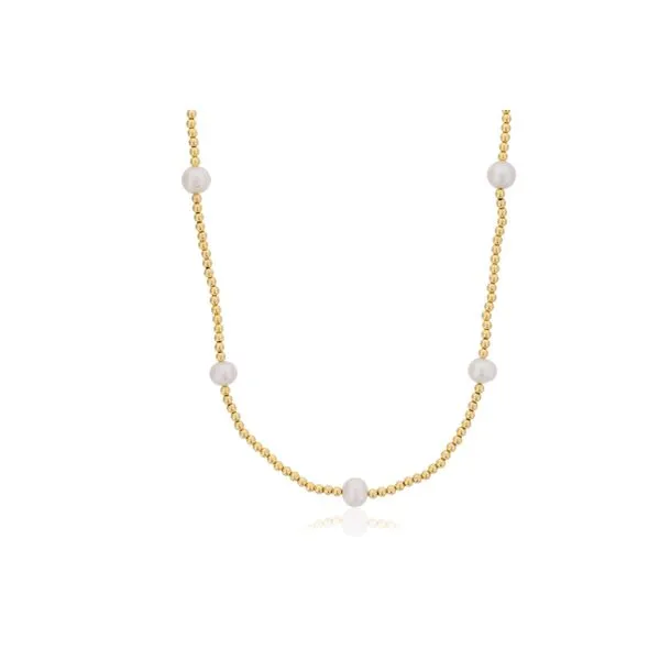 Dee Berkley Gold Filled Pearl Necklace