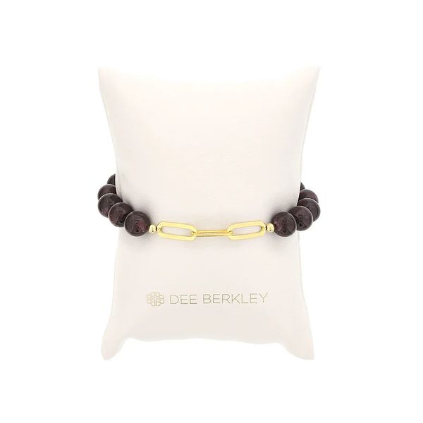 Dee Berkley Garnet Gold Plated Bracelet Lee Ann's Fine Jewelry Russellville, AR