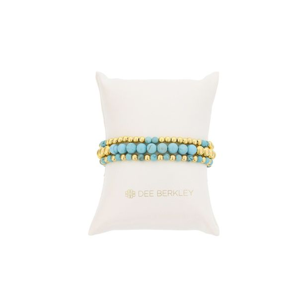 Blue Howlite Stack Bracelet Set Lee Ann's Fine Jewelry Russellville, AR