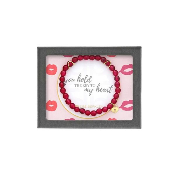 Dee Berkley Key To My Heart Ruby Agate Bracelet Lee Ann's Fine Jewelry Russellville, AR
