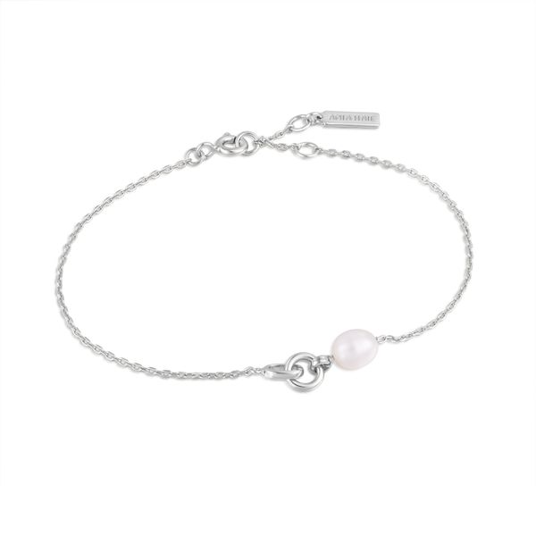 ANIA HAIE Platinum Pearl Link Chain Bracelet Lee Ann's Fine Jewelry Russellville, AR