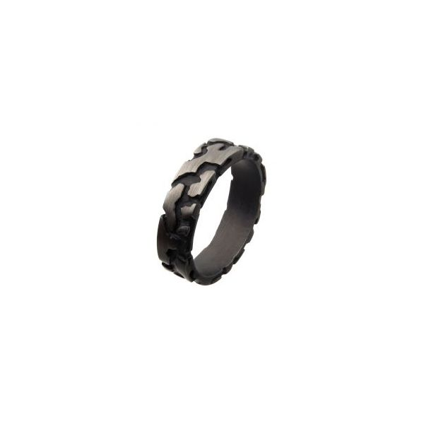 Men's Stainless Steel & Gun Metal IP Terra Ring Lee Ann's Fine Jewelry Russellville, AR