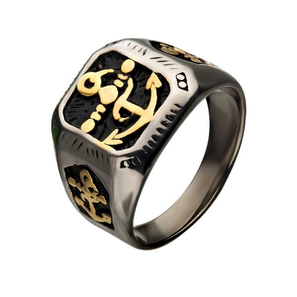 Men's Stainless Steel Anchor Signet Ring Lee Ann's Fine Jewelry Russellville, AR