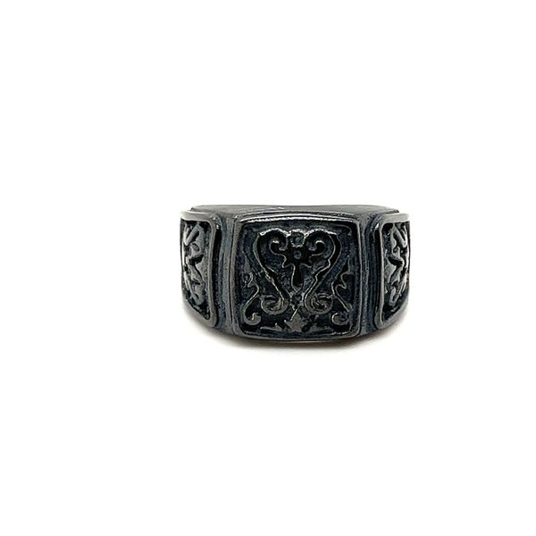 Men's Black Titanium Signet Ring Lee Ann's Fine Jewelry Russellville, AR