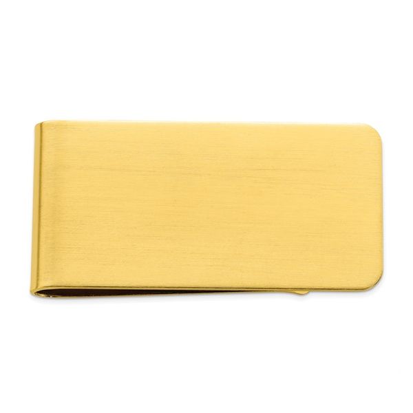 Gold-plated Kelly Waters Satin Rectangle Money Clip Lee Ann's Fine Jewelry Russellville, AR