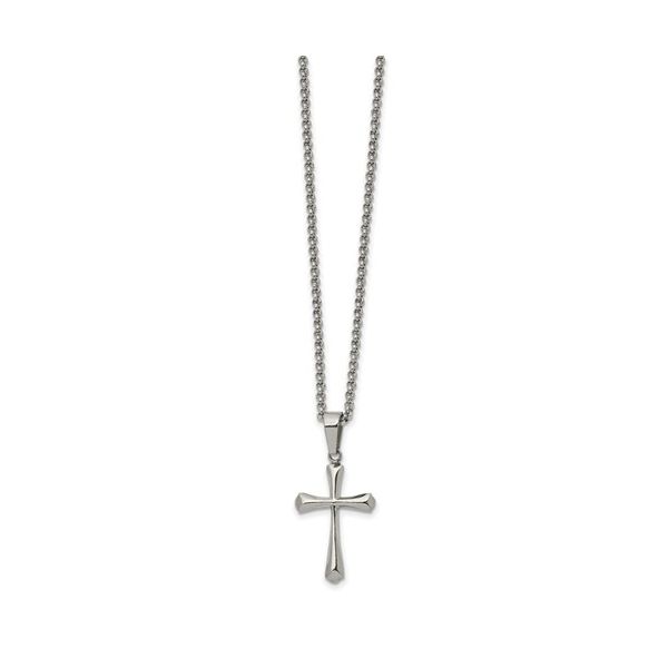 Men's Stainless Steel Cross Necklace Lee Ann's Fine Jewelry Russellville, AR